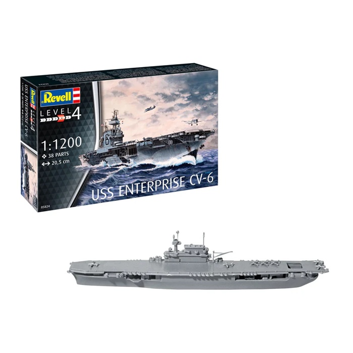 Revell pienoismalli lentotukialus USS Enterprise CV-6 1:1200