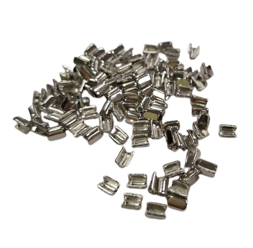 Vetoketjun ylästoppari 6mm muovihammasvetoketjuun hopea