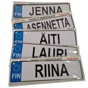 Koriste nimirekisterikilpi 7x26,5cm