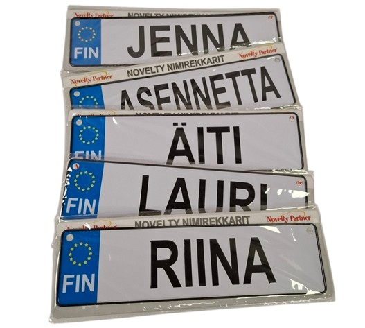 Koriste nimirekisterikilpi 7x26,5cm