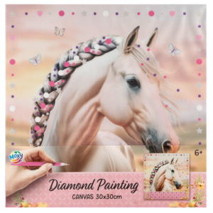 Timanttimaalaustaulu 30x30cm hevonen