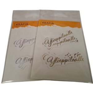 Krafia tekstileike folioitu, Ylioppilaalle 10kpl