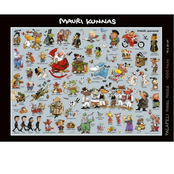 Mauri Kunnas Hahmot 1000-palainen palapeli