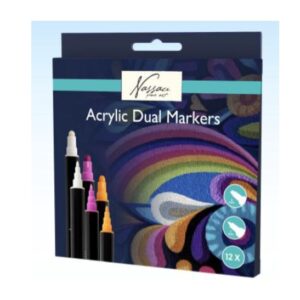 Nassau Acrylic dual markers akryylimarkkerit