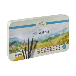 Nassau Luxe akvarellisetti metallirasiassa