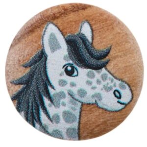 Prym puunappi, kantanappi täplikäs hevonen 15mm