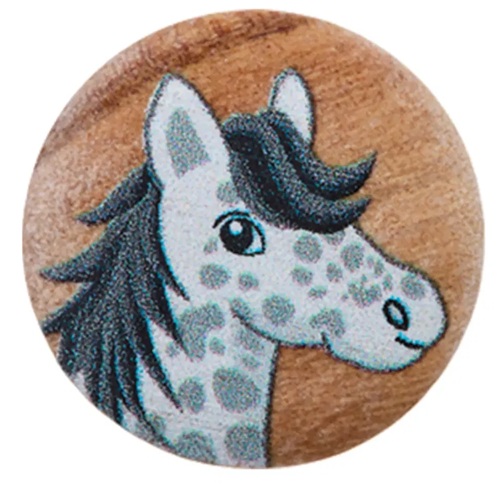 Prym puunappi, kantanappi täplikäs hevonen 15mm