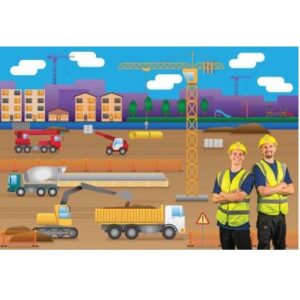 Puistopartio työmaalla -palapeli (48 palaa)