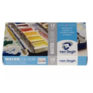 Van Gogh vesivärit 12 nappia metallirasiassa