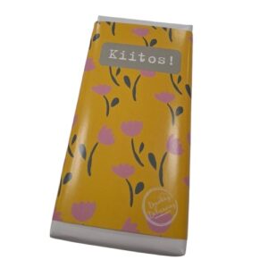 Donoka suklaa Kiitos, keltainen, kukat