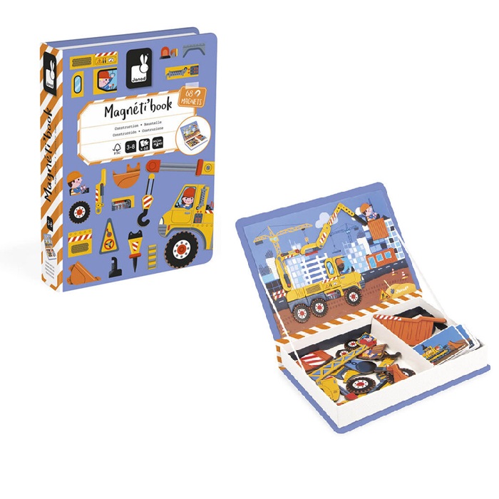 Janod Magneettikirja työkoneet
