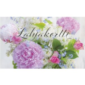 Karto lahjakortti kukat 6kpl/pkk