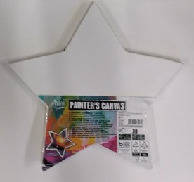 Maalauspohja tähti 30cm