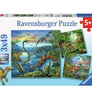 Ravensburger palapeli 3x49 palaa Dinosaur Facination