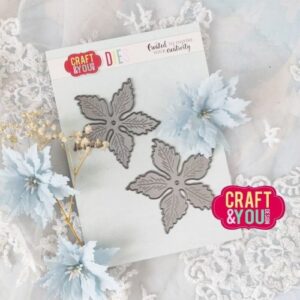 Craft & You Design stanssi – Mgda´s poinsettia big flowers