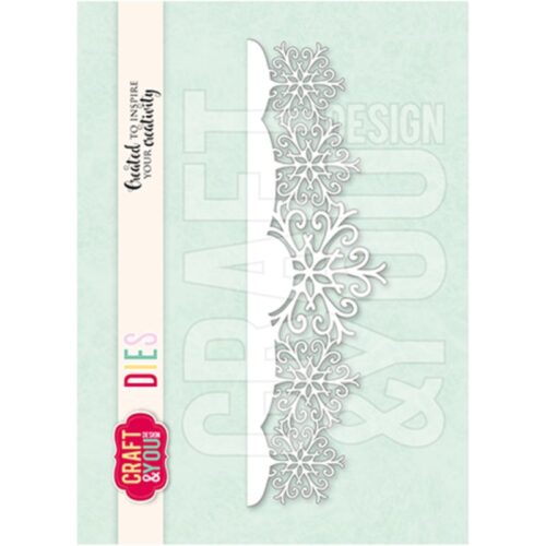 Craft & You Design stanssi – Snowflakes border