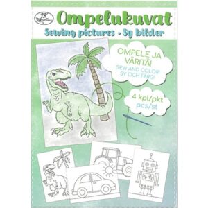 J.K Ompelukuvat A5 Hahmot ja ajoneuvot 4kpl