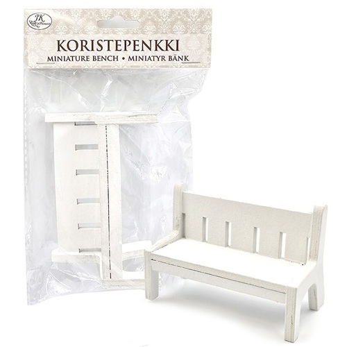 J.K. Koristepenkki puistonpenkki miniatyyri