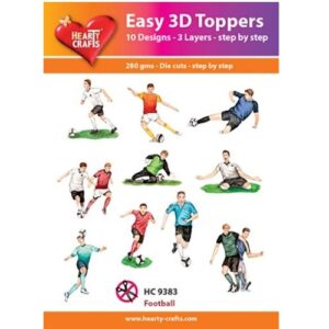 Hearty crafts stanssatut 3d-kuvat Football