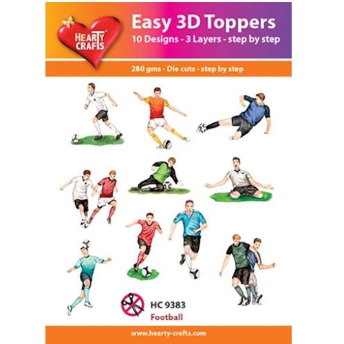 Hearty crafts stanssatut 3d-kuvat Football