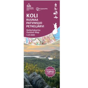 Koli Ruunaa Patvinsuo Petkeljärvi Retkeilykartta 1:25 000