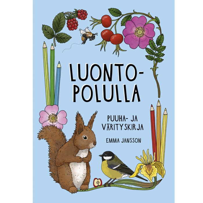 Luontopolulla - Puuha- ja värityskirja Jansson, Emma;