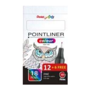 Pentel Pointliner kuitukärkikynät 0,4mm/18