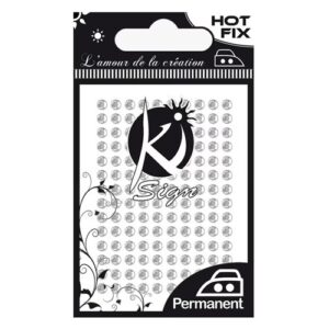 Hot fix tekstiilistrassi 3mm 140kpl