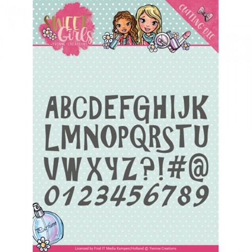 Yvonne creations stanssi kirjaimet, numerot