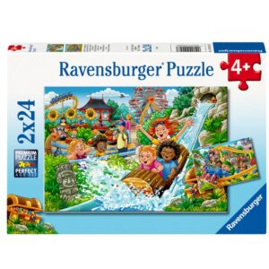 Ravensburger palapeli 2x24 palaa Amusement Park Fun