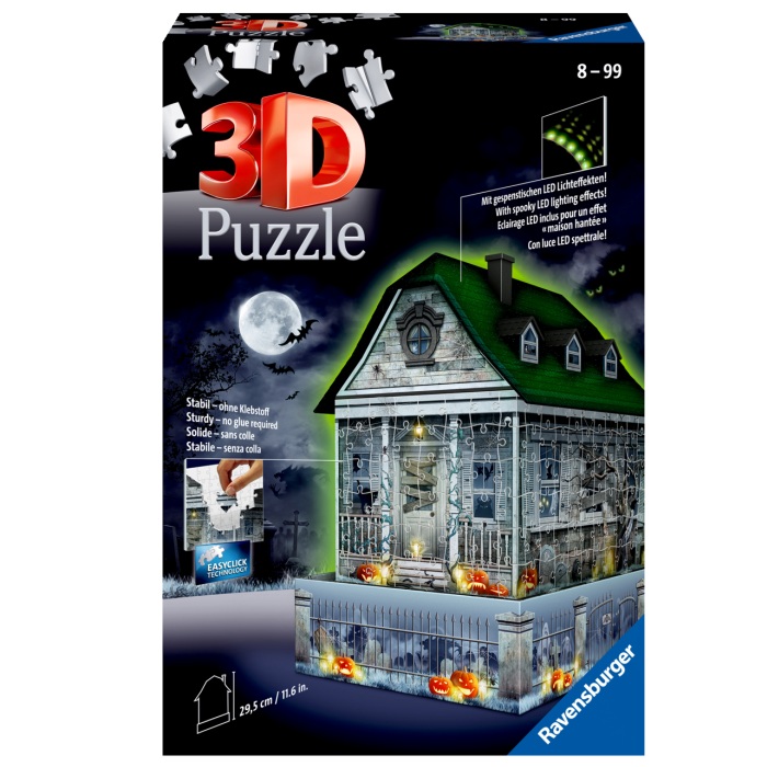 Ravensburger 3D palapeli Haunted House Nightedition