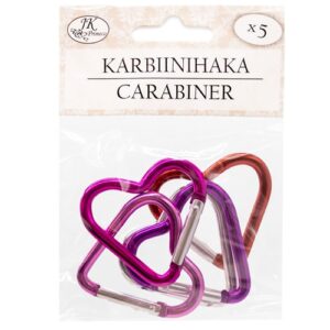 J.K. Karbiinihaka Sydän pinkit 5kpl