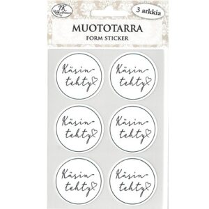 J.K. Muototarra Käsintehty pyöreä musta 3ark