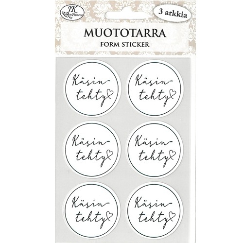 J.K. Muototarra Käsintehty pyöreä musta 3ark