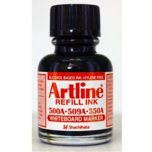 Artline ESK-50A valkotaulutussin 500A täyttömustepullo 20ml
