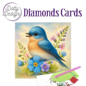 Dotty designs timanttimaalauskortti Bluebell Garden Songbird