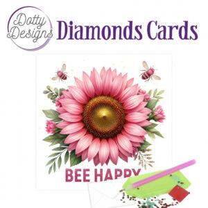 Dotty designs timanttimaalauskortti Bee Happy Bloom