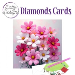 Dotty designs timanttimaalauskortti Pink harmony bouquet