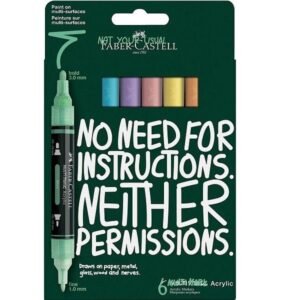 Faber-Castell Multimark akryylitussit Pastel 6 kynää