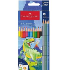 Faber-Castell Classic värikynät dinosaurus 10+3 kynää