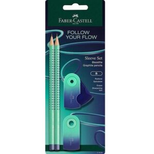 Faber-Castell Grip 2001 Flow Edition lyijykynäsetti Buzzing blue