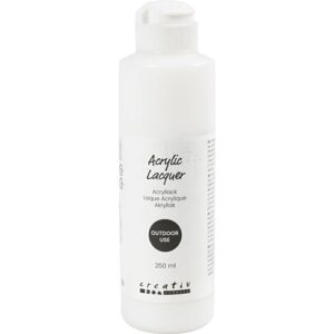 Akryylilakka kiiltävä, ulkokäyttöön, vettä hylkivä, 250ml