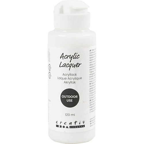 Akryylilakka kiiltävä, ulkokäyttöön, vettä hylkivä, 120ml