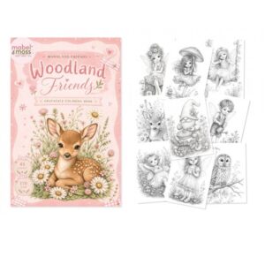 Mabel & Moss värityskirja Woodland Friends