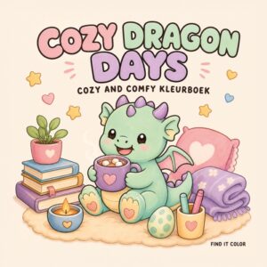 Värityskirja Cozy Dragon Days
