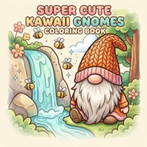 Värityskirja Super Cute Kawaii gnomes