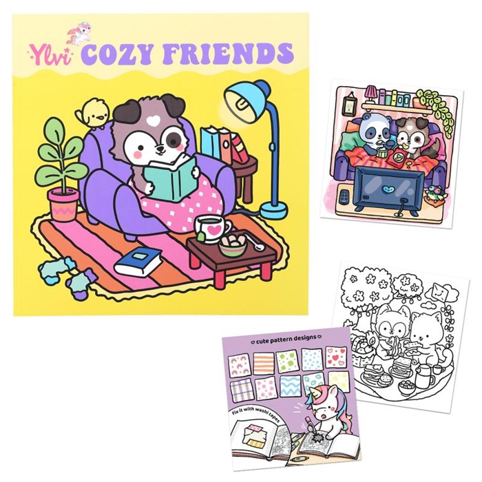 Ylvi Cozy friends värityskirja