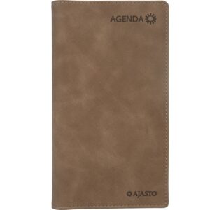 Ajasto Agenda horizontal, ruskea 2027