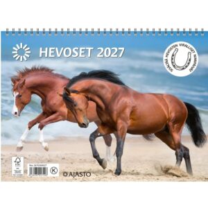 Ajasto Hevoset seinäkalenteri 2027