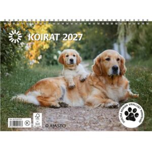 Ajasto Koirat seinäkalenteri 2027